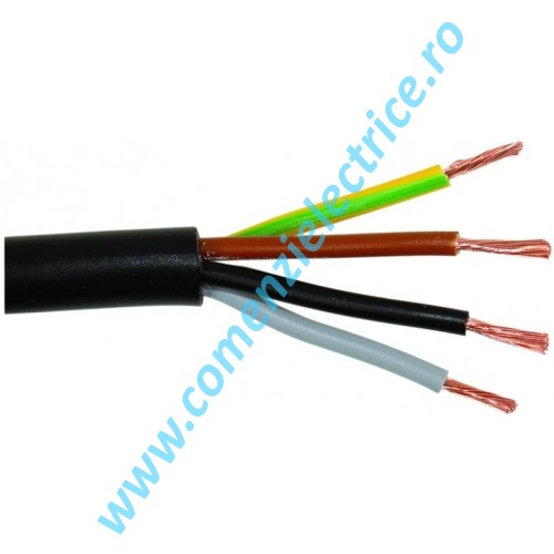 Cablu flexibil cupru MYYM 4X2.5 mm alb